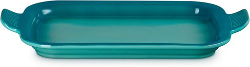 Le Creuset Stoneware Rectangular Dish - 3 Qt. Platter Lid in Riviera Color
