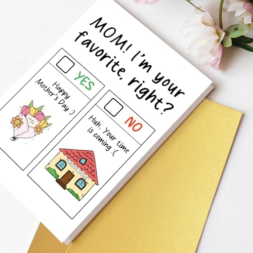 Cheeky Mother's Day Card - 'Am I Your Favorite Child?' Humor