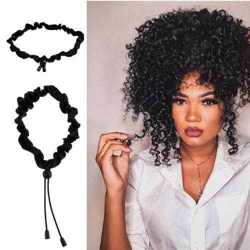 Sibba Adjustable Silk Hair Ties & Dreadlock Scrunchies - 2 Pack