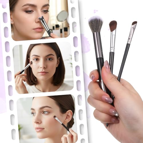 Dual-End Contour Nose Brush - 2-in-1 U-Shaped Sculpting & Blending Tool