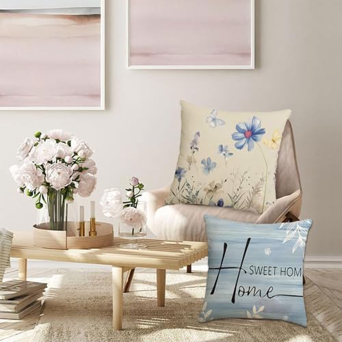 Family is Everything Decorative Throw Pillow Covers - Set of 4, 18x18 Inch