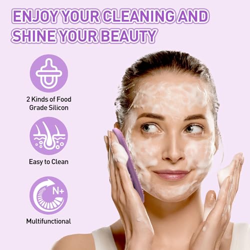 Silicone Hair Scalp Massager and Facial Cleansing Brush Skincare Kit