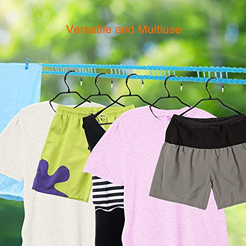 HISAFA 2-Pack Windproof Clothesline, 16.4ft Portable Laundry Drying Rope