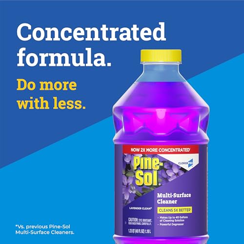 Pine-Sol Multi-Surface Cleaner, Lavender Clean, 40 Fl Oz (Pack of 2)