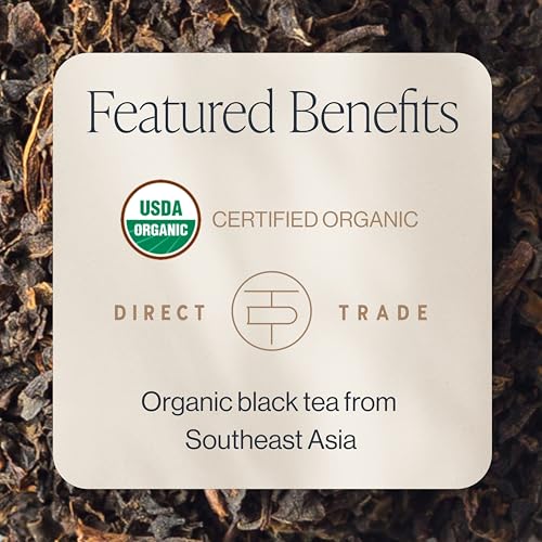 Rishi Organic Black Loose Leaf English Breakfast Tea 1lb - Caffeinated