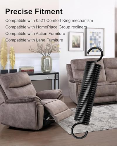 4 7/8 Inch Recliner Extension Spring for Lane Action Magnus - 1 Pack