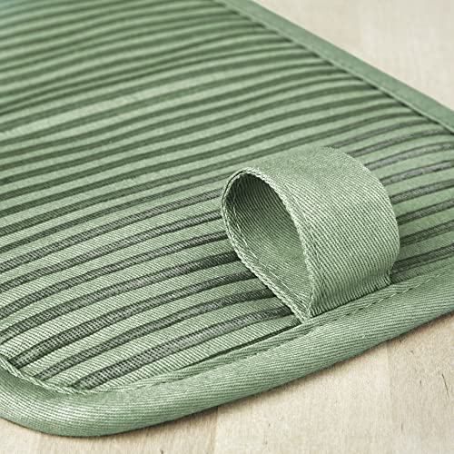 KitchenAid Beacon Non-Slip Pot Holder Set - 2 Piece, 7"x10", Pistachio/Graphite