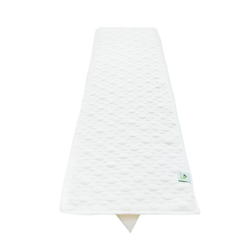 Insieme 12 x77 inch Bed Bridge Twin to King - Split King Gap Filler for Adjustable Bed - Hypoallergenic Fabric - White, Thin and Strapless