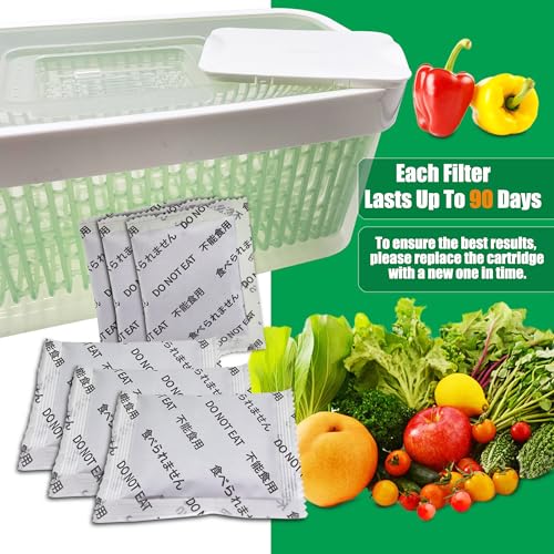 Produce Saver Kit for OXO GreenSaver - 6Pcs Freshness Preserver