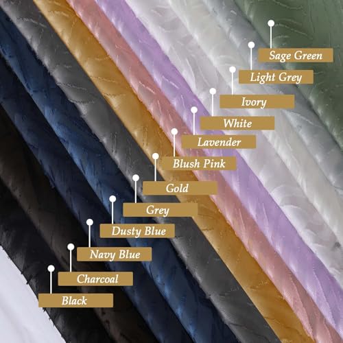 Short White Sheer Curtains 24" Length, 2 Panels with Jacquard Design