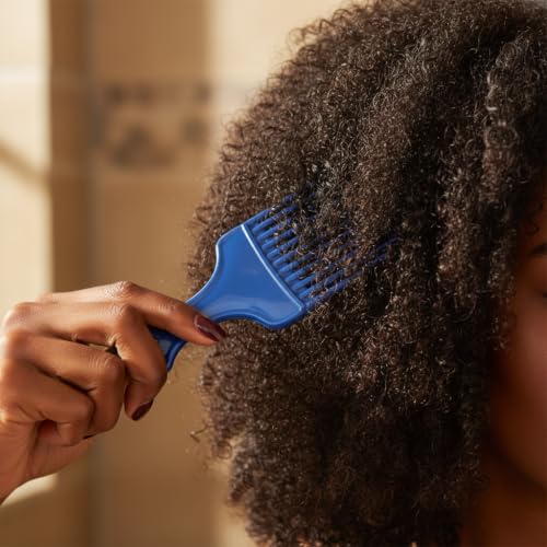 Sluswallow Blue Hair Pick and Barber Comb for Curly Hair Styling