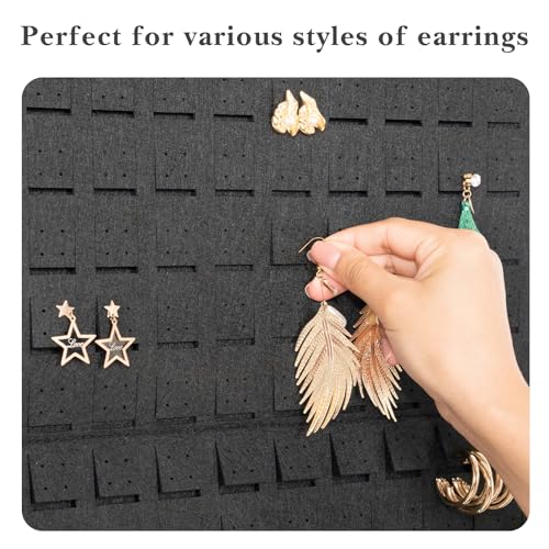 Lolalet Earring Organizer with 608 Holes - Wall-Mounted Storage