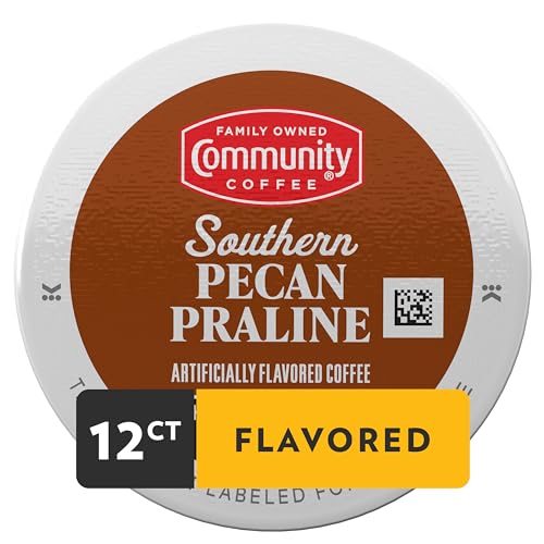 Community Coffee Southern Pecan Praline Flavored K-Cup Pods, 12 Count