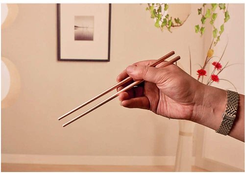 Thick Pure Copper Bowl Chopsticks and Spoon - Western Style Tableware for Kitchen and Hotel Supplies