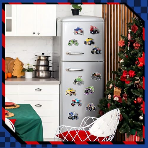 Zonon 12-Piece Truck Diamond Painting Kit - DIY Fridge Magnets