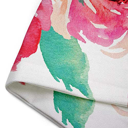 Emvency Watercolor Pink Velvet Throw Pillow Covers, 18 x 18 Inch (Set of 2)