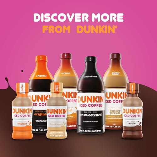 Dunkin' Mocha Iced Coffee, 13.7 fl oz - Refreshing Energy Boost