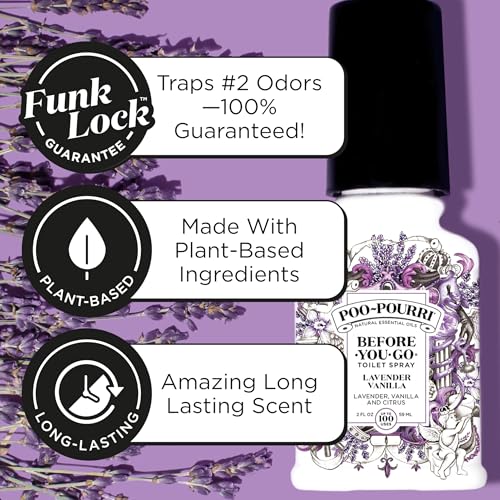 Poo-Pourri Lavender Vanilla 8oz Toilet Spray - Odor Eliminator