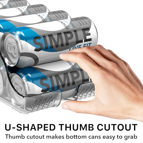 Tall Skinny Can Organizer for Refrigerator - Set of 2