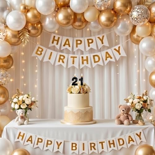 Black 21st Birthday Candle for Cake - 3D Diamond Number 21, Milestone Celebration