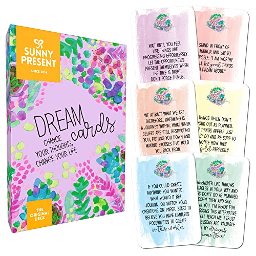 Dream Cards for Self-Care & Goal Achievement - 50 Empowering Cards