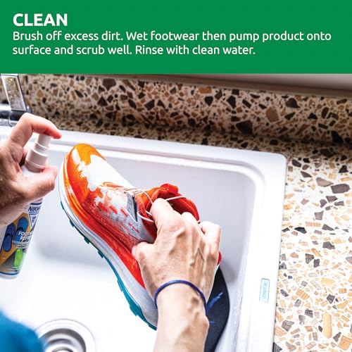 Nikwax Footwear Refresh Cleaner for Active Shoes & Sneakers - Deodorizing & Cleaning Solution
