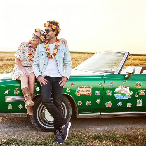 25 Tropical Hawaii Cruise Door Magnets - Summer Refrigerator Decor