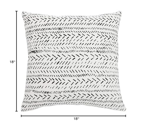 SAFAVIEH Sarden 18-inch Black and White Decorative Throw Pillow