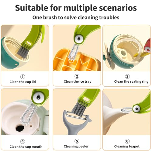 ELESDA 3-in-1 Cup Lid Gap Cleaning Brush Set - 3PCS Bottle Cleaner