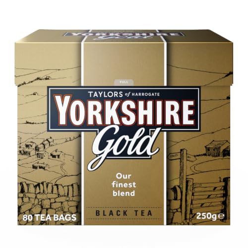 Yorkshire Gold Black Tea Bags - 80 Count Premium Blend