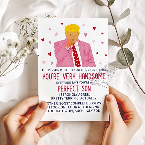 Funny Birthday Card for Son - 5x7 Inch, Unique Gift from Parents