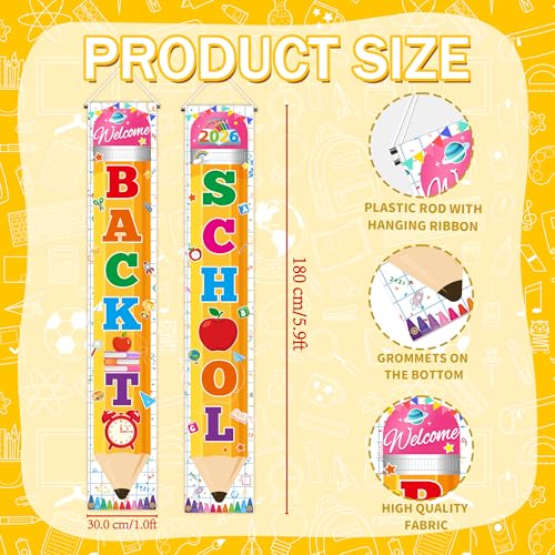 3-Piece Back to School Banner Set - Classroom Door & Wall Decorations