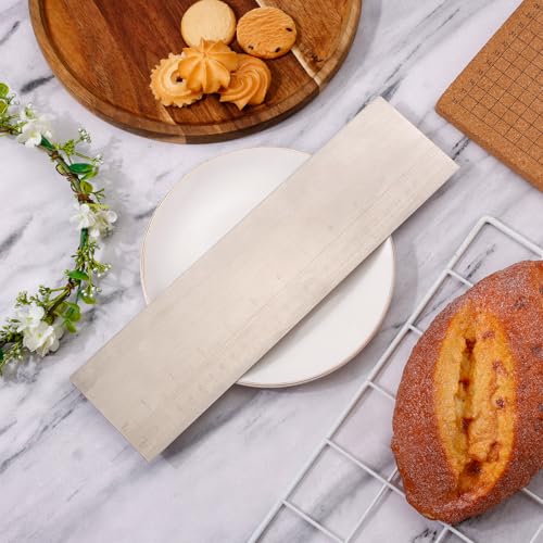 NQEUEPN 12 Inch Metal Cake Scraper and Stainless Steel Edge Smoother