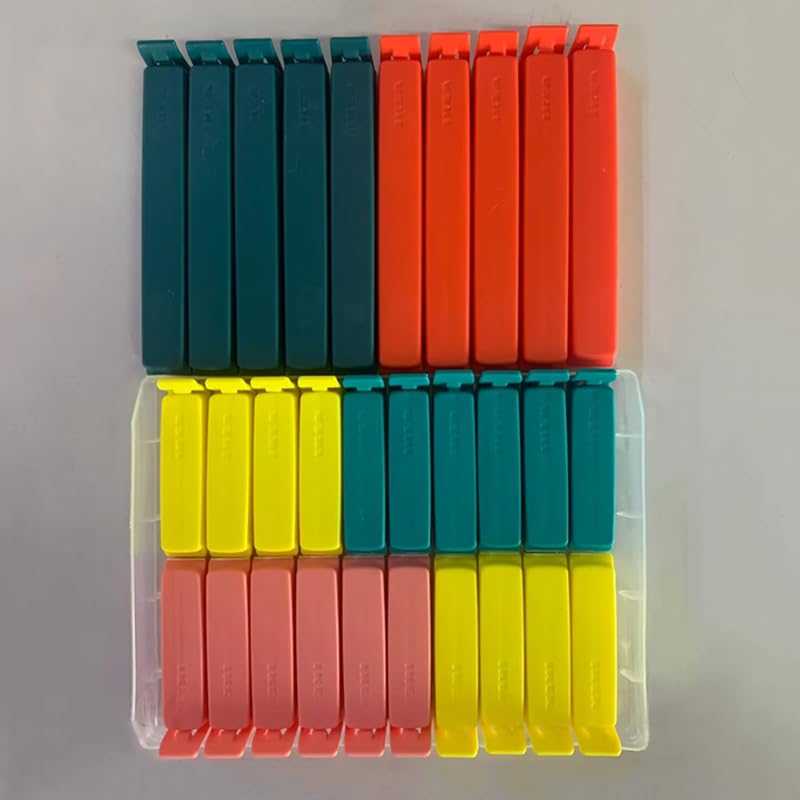 IKEA Bevara Food Bag Sealing Clips - 30 Pack Multicolor Set