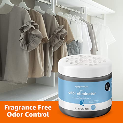 Amazon Basics Activated Charcoal Gel Odor Eliminator - 17 Oz