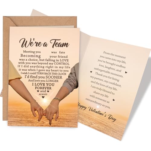 Romantic Valentine's Day Card for Couples - Heartfelt Keepsake