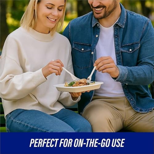 Genuine Joe Heavyweight Disposable White Plastic Forks - 4000 Pack