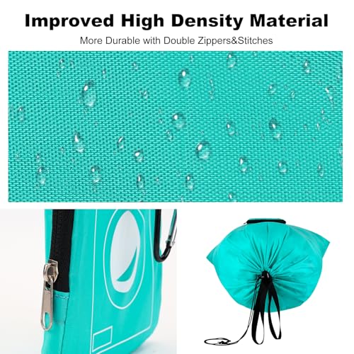 24" x 33" Heavy Duty Travel Laundry Bag with Handles - Blue+Pink