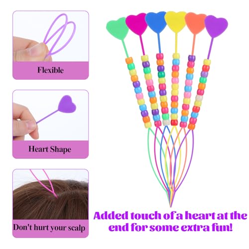 Larrel 6PCS Quick Hair Beader Tool Set for Braids & Ponytails