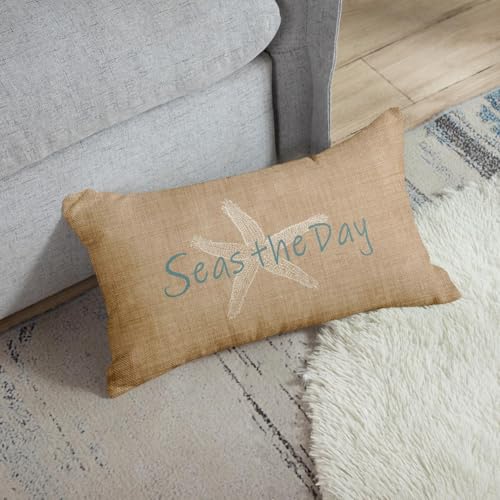 Emvency Starfish Throw Pillow Cover, 20x26 Inch, Coastal Decor