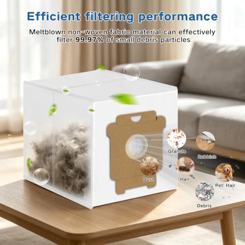 6 Pack Vacuum Bags for iRobot Roomba 100-700 Series Robot Vacuum Replacement Set