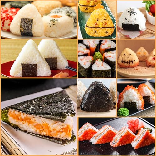 Beige Onigiri Mold Triangle Set - 3 Sizes Sushi Rice Ball Maker Kit