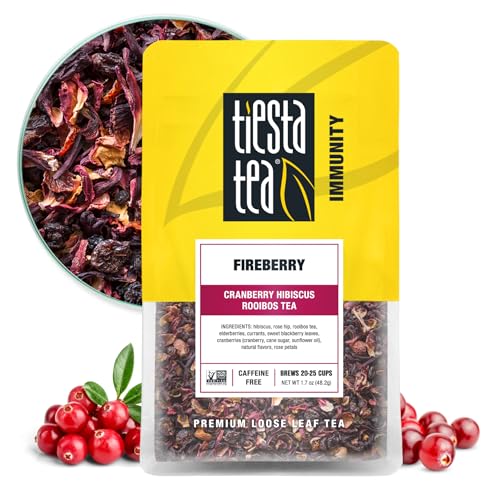 Cranberry Hibiscus Rooibos Tea - Fireberry Loose Leaf Pouch (25 Cups)