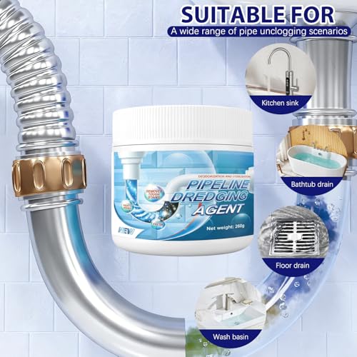XiuFa Powerful Drain Clog Remover - Fast-Acting Sink & Pipe Cleaner