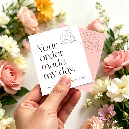 180 Pcs Thank You Cards for Small Business - 3"x3.5" Customer Appreciation