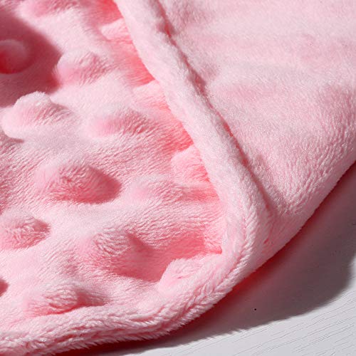 CREVENT Cozy Plush Baby Security Blanket - Pink Unicorn Lovey