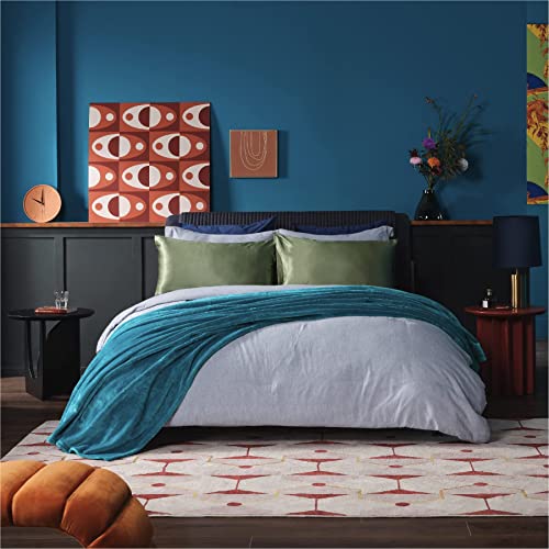 Bedsure King Size Fleece Blanket - Soft Lightweight Plush Bed Blanket, Teal