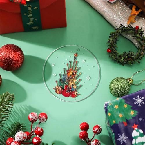 Guitar Christmas Ornaments 2025 - Acrylic Guitar Tree Decor