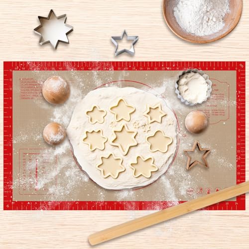 Koolstuffs Silicone Pastry Mat, 26" x 16" Non-Slip for Baking