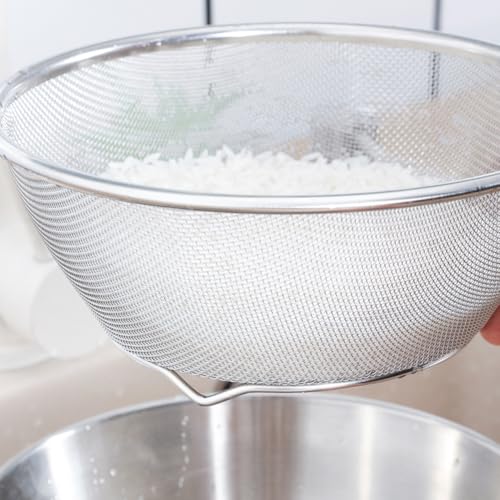 Stainless Steel Rice Washing Sieve Strainer 7 Inch Kitchen Mesh Basket